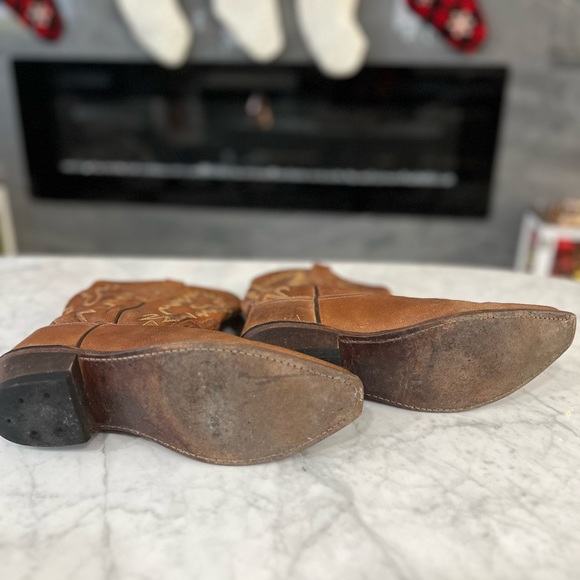 Genuine Leather Cowboy Boots - Picture 3 of 4